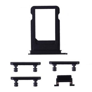 iPhone 7 Black Case Button Set + SIM Card Tray