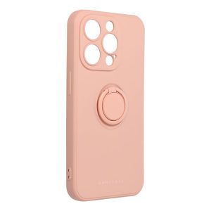 ROAR AMBER CASE with Ring for iPhone 15 Pro Pink