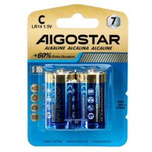 Aigostar Alkaline battery LR14 1.5V Pack of 2