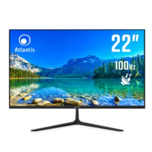 Atlantis LED Monitor 22" VA 100Hz Screen, Full HD 1920 x 1080, VGA HDMI