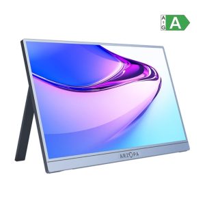 Arzopa HDR Portable Monitor 14" FHD 1920 x 1080p, 60 Hz, Mini HDMI/USB-C, Silver Gray