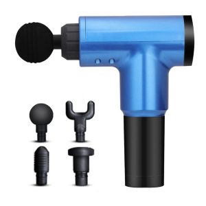 Andowl Blue Muscle Massage Gun, 6 Speeds Cordless Handheld Deep Tissue Neck Back & Muscle Massager Gun, Super Quiet Chargeable Device