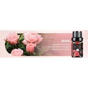 AESHORY Rose Essential Oil &ndash; 10ml 100% Natural Floral Scent for Diffusers