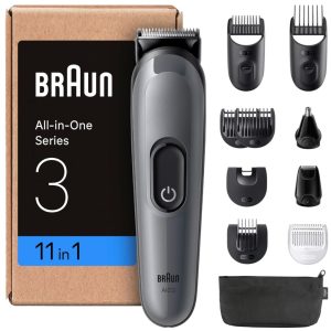 Braun MultiGroom AI03565 All-in-One Trimmer Grey for Face Hair & Body
