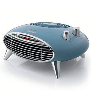 Ariete Vintage Celeste Table Fan Heater 2000W Hot and Cold