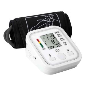 B-black LCD Digital Automatic Blood Pressure Monitor Heart Beat Monitor Arm Pulse Rate Meter Pulse Meter