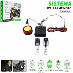 Allpress Motorcycle anti-theft alarm system double remote control security siren YL-B009