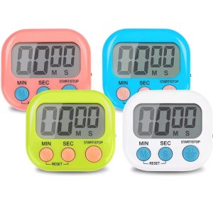 Allpress Digital Timer ON/Off Switch Second Minute Count Up, Various colours