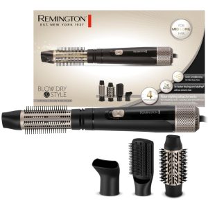 Remington AS7500 Hot Air Brush Includes 4 Attachments, Blow Dry & Style