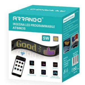 Arrango AT60635 Programmable LED Signboard (RGB, 5W, IP65)