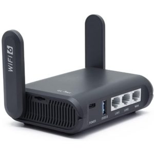 GL.iNet AXT1800 (Slate AX) 6 Gigabit Dual Band WiFi Router for Home & Travel