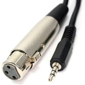 Arrango AZJ60582 XLR Male to 3.5mm Jack Audio Adapter Cable 1m &ndash; Professional High-Quality Sound Cable