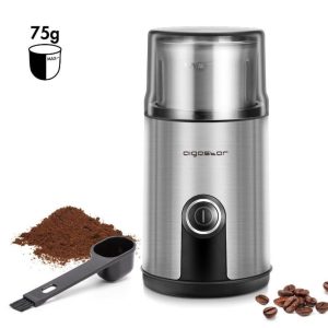 Aigostar Stainless Steel 200W Mnollave Coffee Grinder 75g