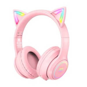 Onikuma B90 RGB Cat Ear Bluetooth 5.0, Pink