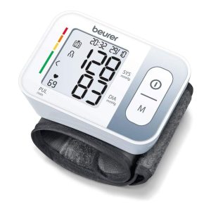 Beurer BC 28 Wrist Pressure Monitor for Wrist Circumference of 14 - 19.5 cm with 120 Memory Positions and Arrhythmia Detection, Easy Use, Risk Classification