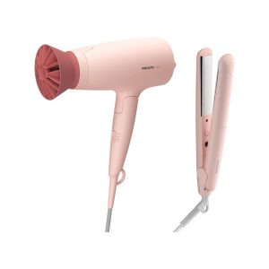 Philips Series 3000 Hair Styling Set Keratin Infused Plates, ThermoProtect Accessory 1600 W