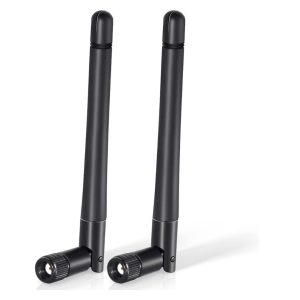 Bingfu WiFi Antenna 2.4 GHz 5 GHz 5.8 GHz Biband 3 dBi Male RP-SMA for Wireless