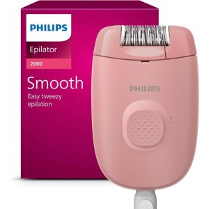 Philips Epilator Series 2000 - Epilator with Wire for Legs, Hair Removal Device for Women