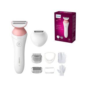 Philips Lady Shaver Series 6000 Wireless Shaver With 6 Accessories