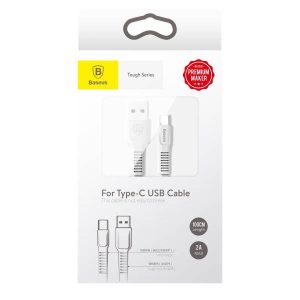 1m Baseus USB-C Tough series Cable 2A White