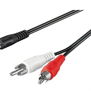 Mono Cable 3.5mm Mono Jack Plug Audio Lead 2.5m