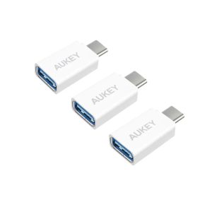 AUKEY CB-A1 USB 3.0 to USB-C Adapter (White)