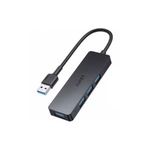 AUKEY CB-H39 Ultra-Slim USB-A Hub &ndash; 4&times; USB 3.0 Data Ports (Black)