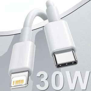 Unico Type-C to IPX Fast Charging Cable 30W (1M) &ndash; (Apple Lightning-type charging port)