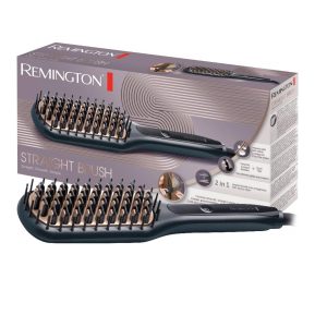 Remington CB7400 Straight Brush, High-Quality Ceramic Coated Bristles - Black