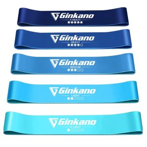5 Pack Elastic Resistance Band,Strength Levels Natural Latex Exercise Equipment