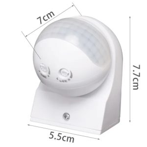 Aigostar Infrared Motion Sensors Wall-mounted 1,8m-2,5m White