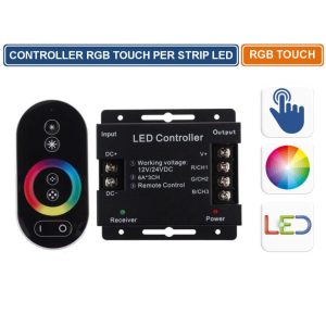 Touch remote control for RGB light strip