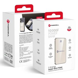 Forcell F-Energy SuperSlim MagSafe Power Bank 10000 mAh QC4.0 PD 30W 15W Wireless Desert Titanium