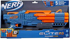 NERF Elite 2.0, Ranger PD-5 10 Nerf Elite darts, easy to use blaster F4186