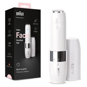 Braun FS1000 Face Mini Hair Remover, Facial for Women Mini-Sized Design with LED