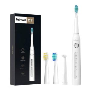 FairyWill FW507 Sonic Toothbrush with Headset, White