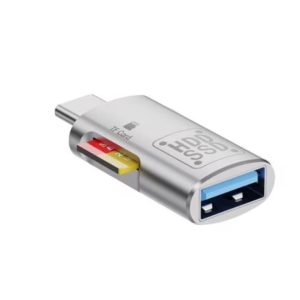 Allpress USB 3.0 to USB-C OTG Adapter with TF Card Reader (5Gbps, Aluminum, up to 2TB)