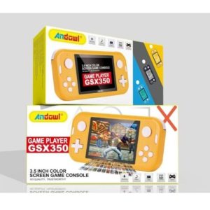 Andowl Pocket Rechargeable Portable Game Console 8gb With Arcade GSX350 ORANGE