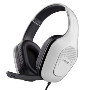 Trust GXT 415PS Zirox Lightweight Wired Gaming Headset, 3.5 mm Jack, 1.2m Cable, White