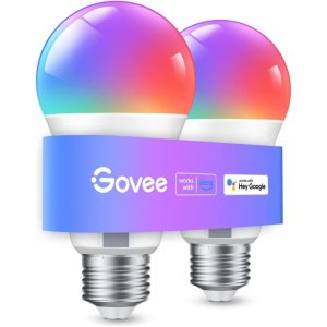 Govee Smart Light Bulb E27, WLAN LED Lamp RGBWW Dimmable 800LM