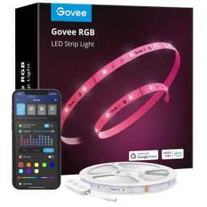 Govee RGB WiFi LED Strip Light Works with Alexa Google Assistant, 10 m
