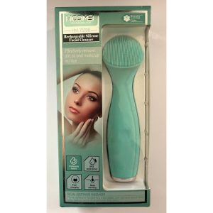 Hoomei Silicone face cleaner with rechargeable battery, Green