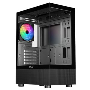 ITEK Case Showbui 33B Gaming Tower ATX ARGB Fan USB3 Temp Glass