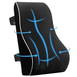 Ergonomic Memory Foam Lumbar Pillow, Pain Relief