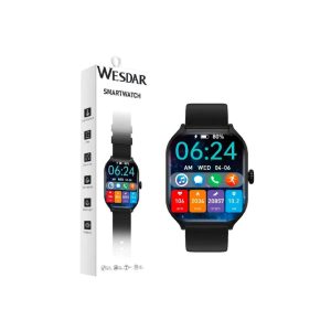 Wesdar Smartwatch K-088WT &ndash; 1.88&rdquo; HD IPS Display, Bluetooth 5.3, Fitness & Call Support- BLACK