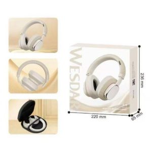 Wesdar K-285H &ndash; Wireless Bluetooth 5.4 Over-Ear Headphones (40 mm Drivers, 20 h Playtime, Type-C Charging) White