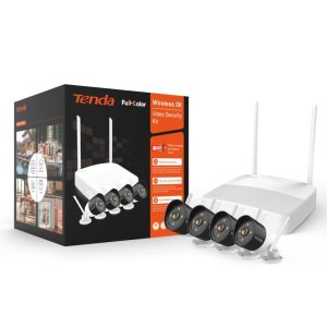 TENDA K4W-3TC Wireless NVR Kit with 4 Outdoor Wi-Fi Cameras 3MP Night Vision IP66