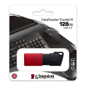 128GB Kingston DataTraveler Exodia M USB 3.2 Pendrive Red