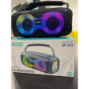 Allpress KP-573 Portable RGB Bluetooth Speaker &ndash; 10W Powerful Sound & Subwoofer