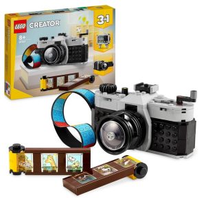 LEGO 31147 Creator 3-in-1 Retro Camera Toy, Video Camera, TV Set